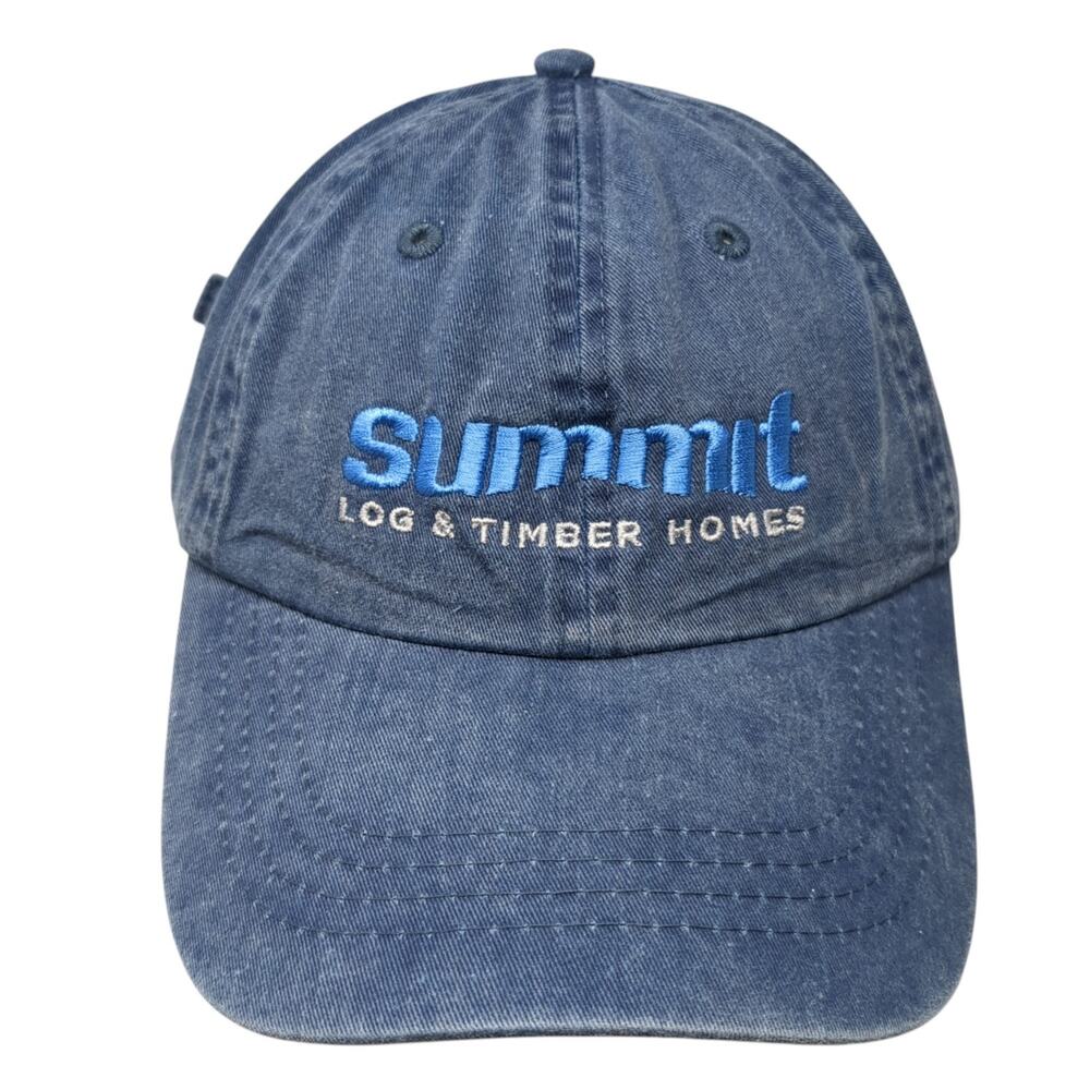 Summit Log & Timber Homes Slideback Hat Blue One Size Embroidered